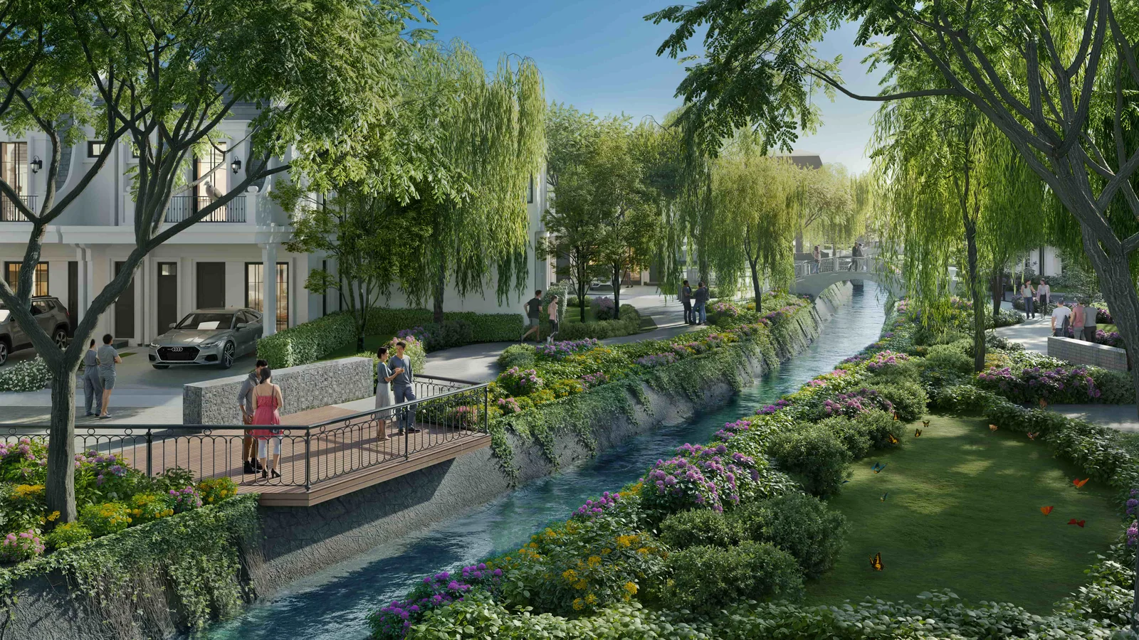 Pemandangan river view Villandry